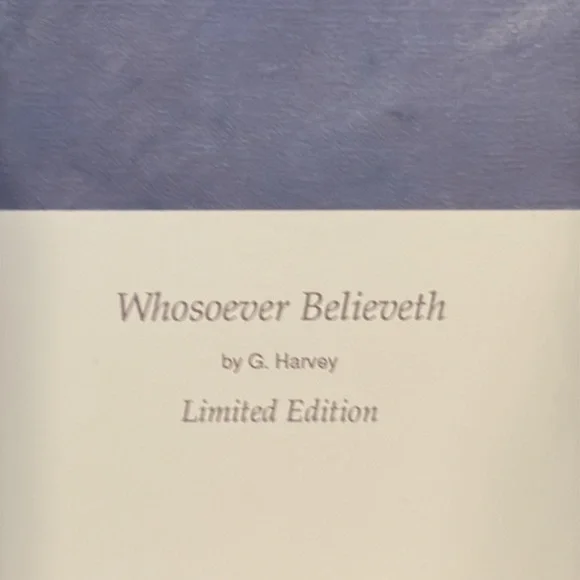 G. Harvey Print 9722 Whosoever Believeth New